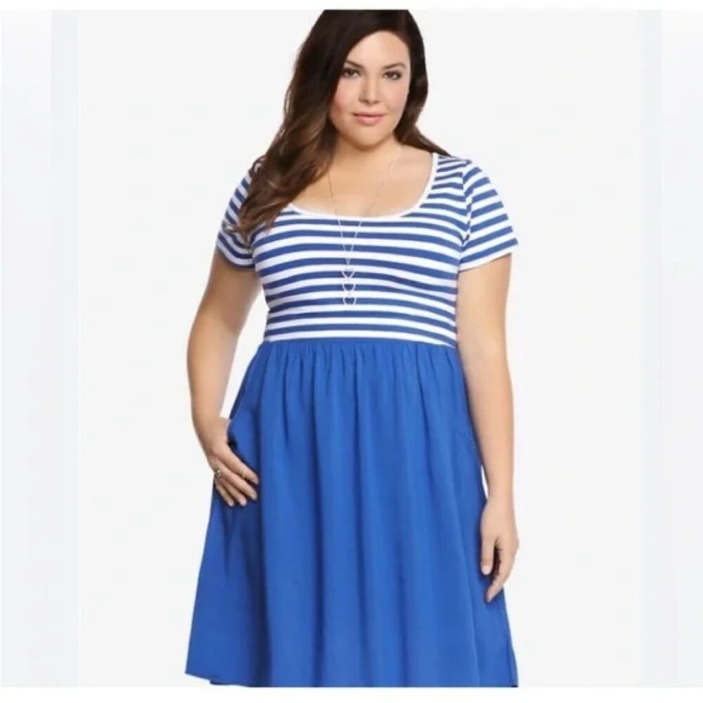 Torrid Skater Dress Pockets Size 1X